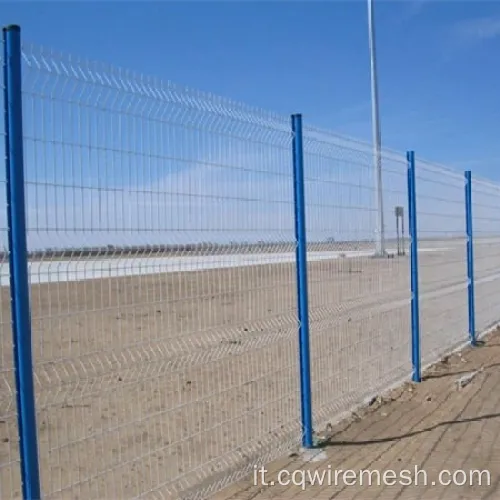 Fence a maglie a filo rivestito galvanizzato e in PVC